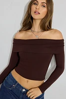 Open Back Long Sleeve Top