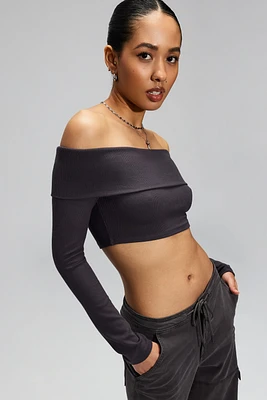 Kayla Foldover Off Shoulder Top