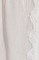 Camisole ouverte avec bordure en dentelle