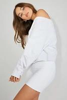 SoftTerry Off Shoulder Sweatshirt