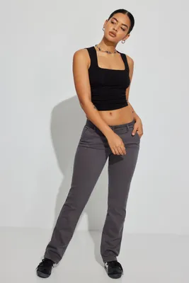Garage Fitted Straight Leg Sweatpant