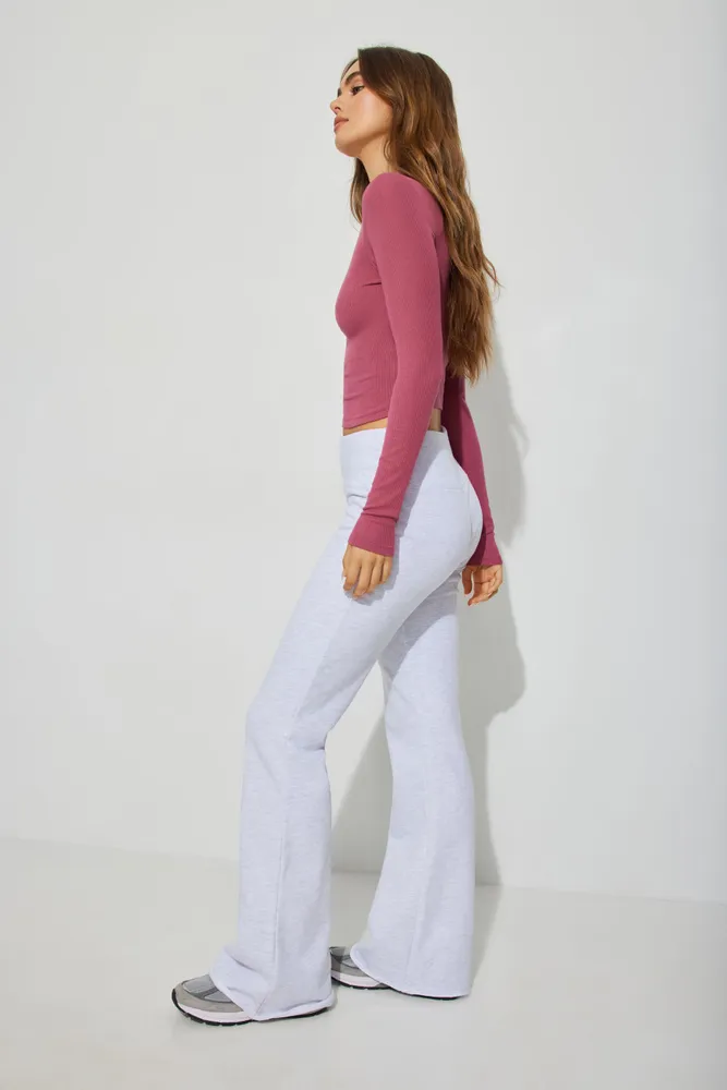 Fit And Flared Fleece Pant