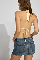 Open Back Cowl Top