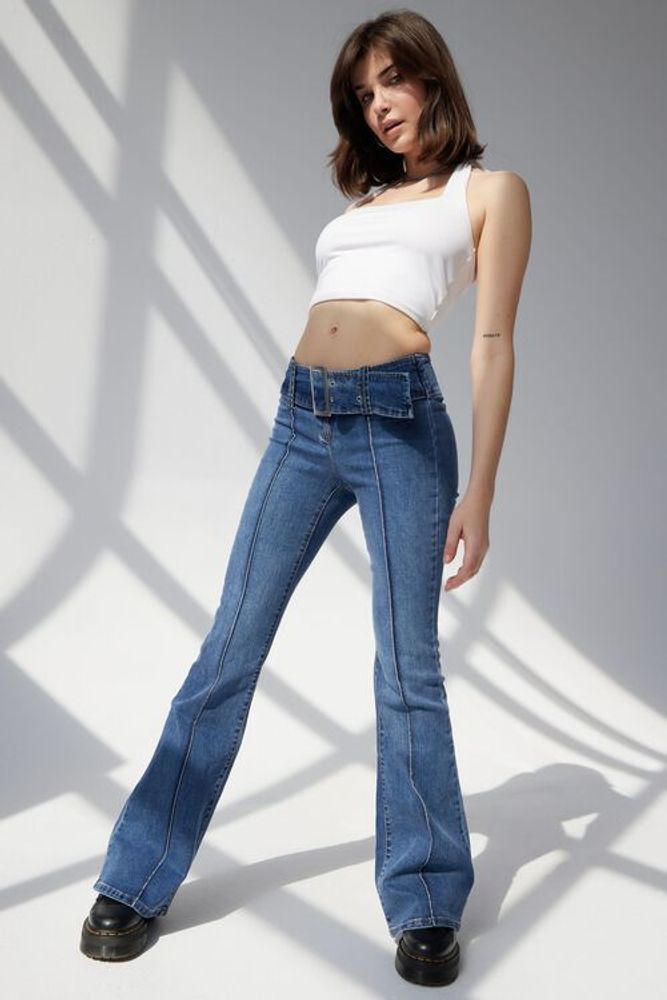 Extreme Low Rise Flare Jean
