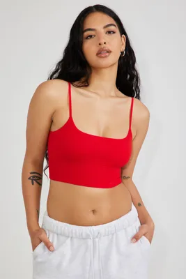 Jersey Scoop-Neck Bralette Top