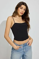 Camisole bustier à dos lac