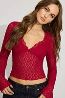 Lace Long Sleeve Top