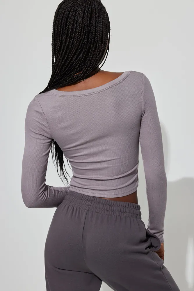 Pamela Long Sleeve Scoop Neck Top