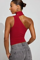 One Shoulder Neck Tie Top