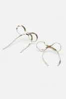 Snake Chain Bow Earrings