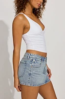 Jupe-short ultra-courte en denim