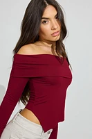 Long Sleeve Asymmetric Top