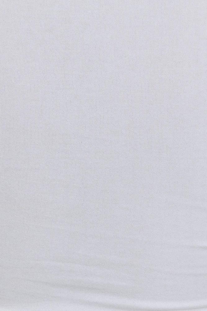T-shirt écourté à col rond