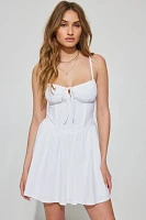 Drop Waist Corset Dress