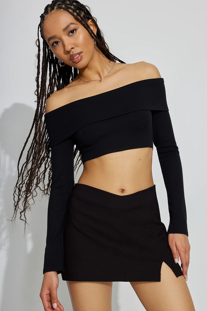 Minijupe-short à taille en V « That’s hot »