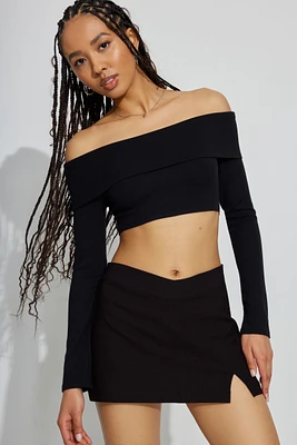 Minijupe-short à taille en V « That’s hot »