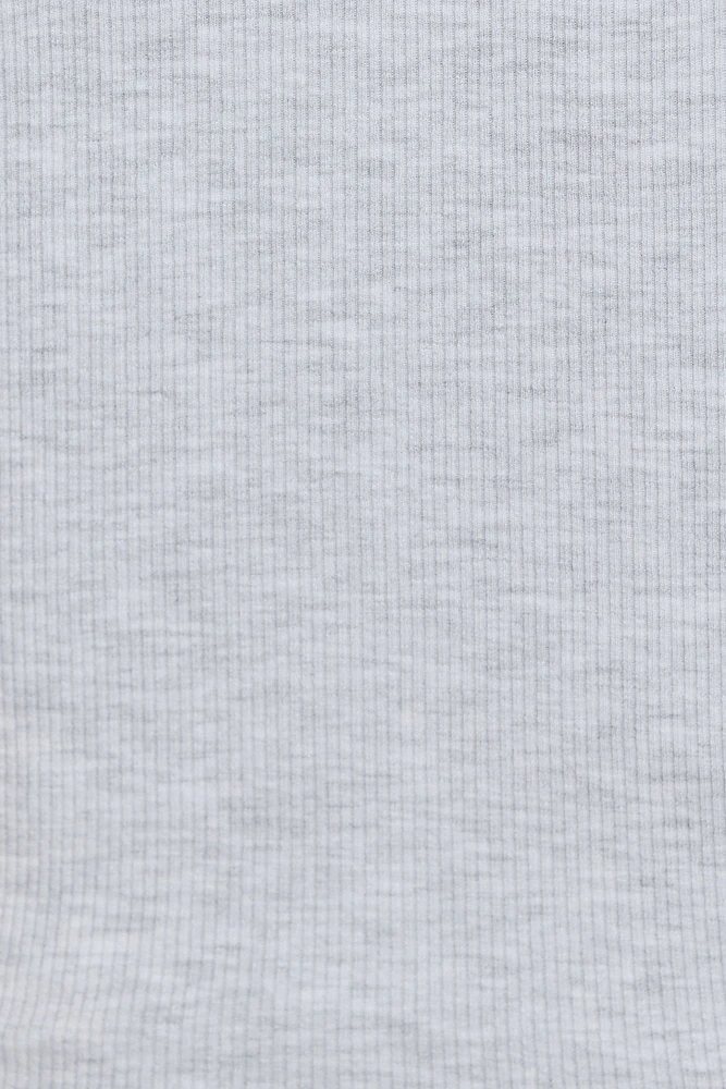 V Neck Ribbed Tee