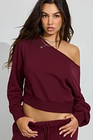 SoftTerry Off Shoulder Sweatshirt