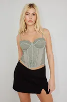 Chrishell Lace Mesh Bustier