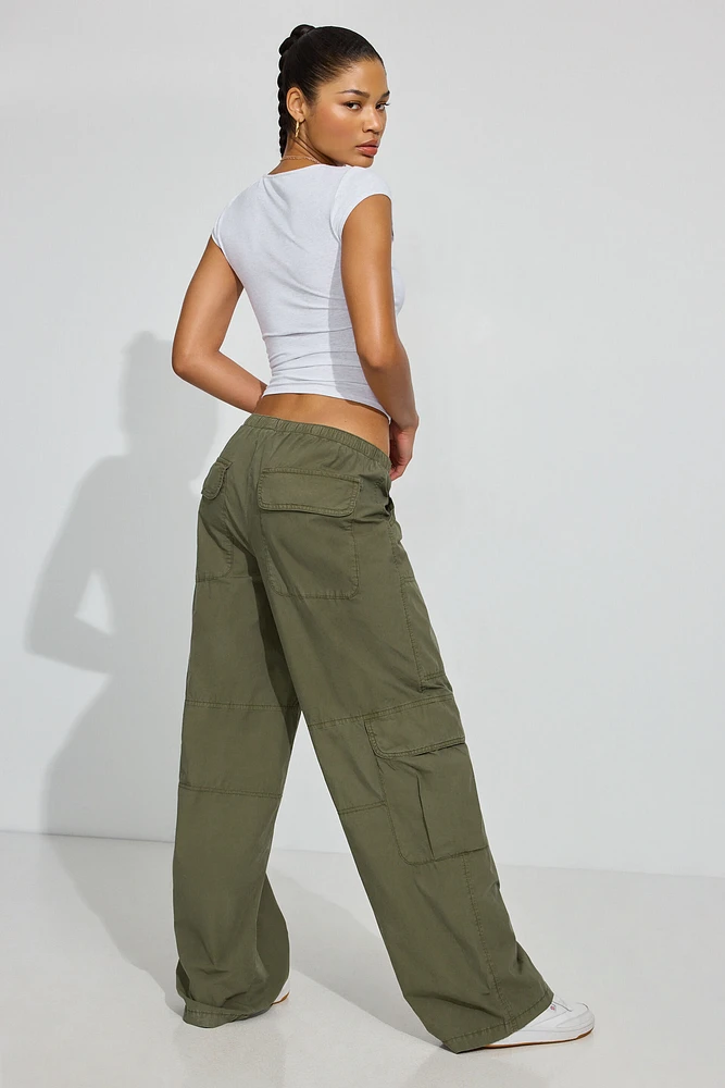 Poplin Extreme Baggy Cargo Pants