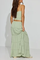 Tiered Maxi Skirt