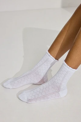 Pointelle Socks