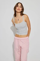 Kasey Scoop Neck Ribbed Cami