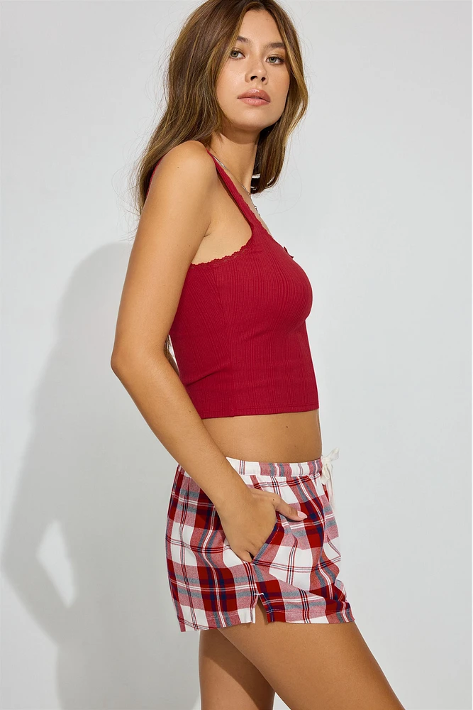 Flannel Shorts