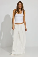 Pantalon ample en lin