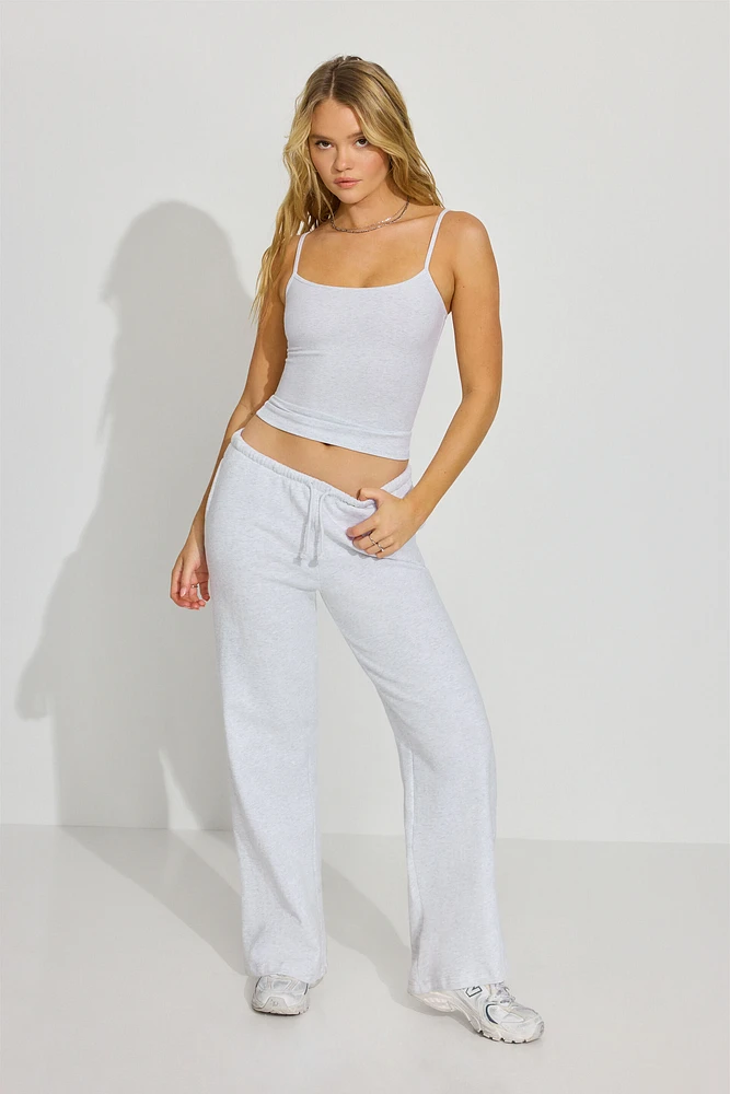 Cami en coton Sleek à col échancré