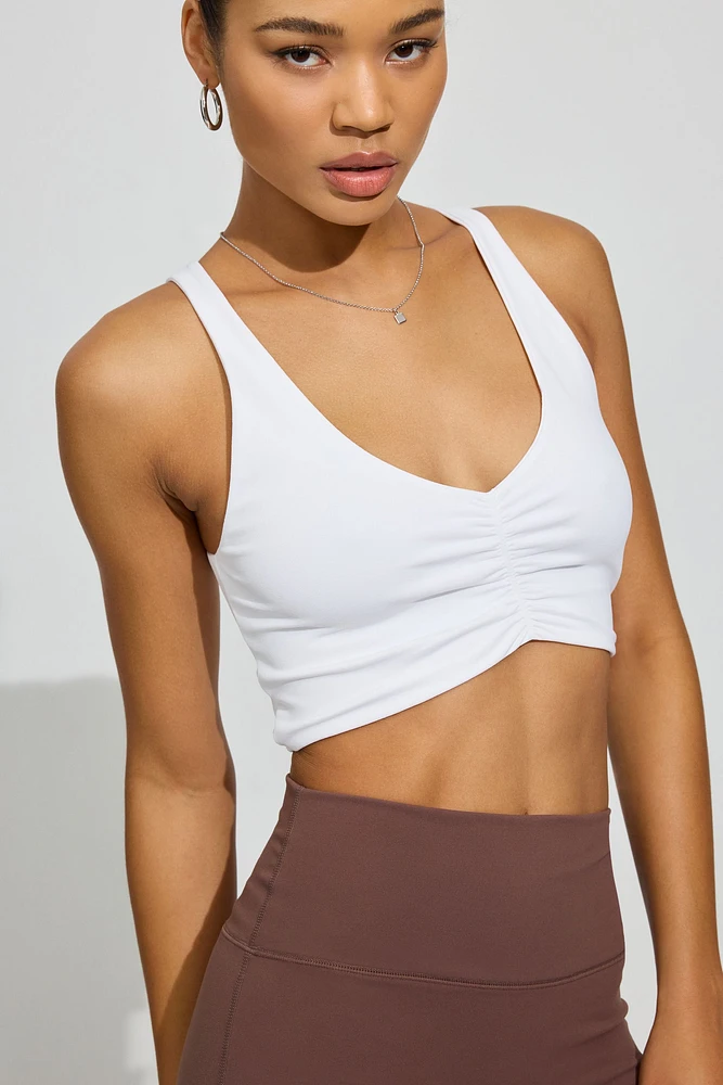 Camisole sans coutures froncée