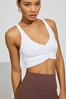 Camisole sans coutures froncée