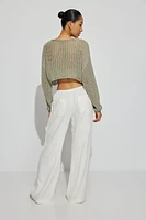 Millie Linen Pull-On Pants