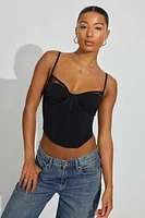 Sabrina Peek-A-Boo Bustier Top