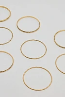 Set of 11 Textured Bangles