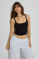 Ribbed Scoop Cami Top