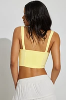 Lia Lace Trim Bustier Top