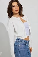 Cardigan spongieux à boutons