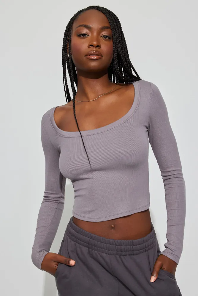 Pamela Long Sleeve Scoop Neck Top