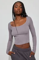 Pamela Long Sleeve Scoop Neck Top