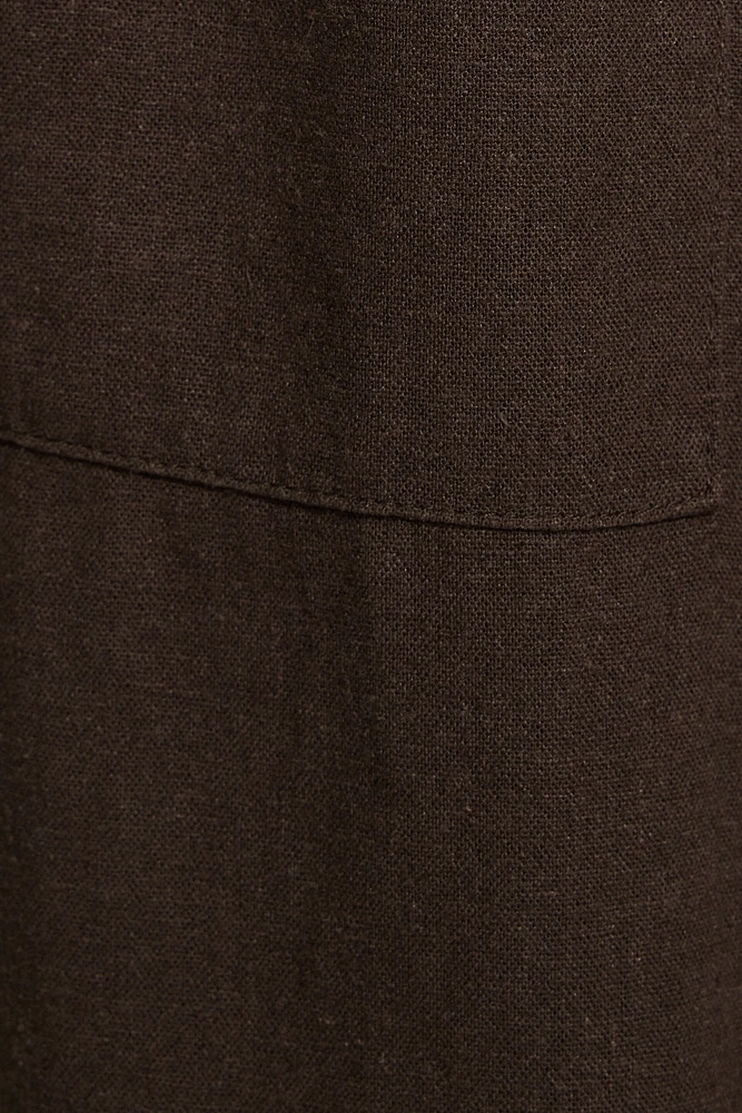 Millie Linen Pull-On Pants