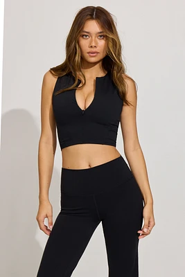 SoftActive Zip Racer Tank Top
