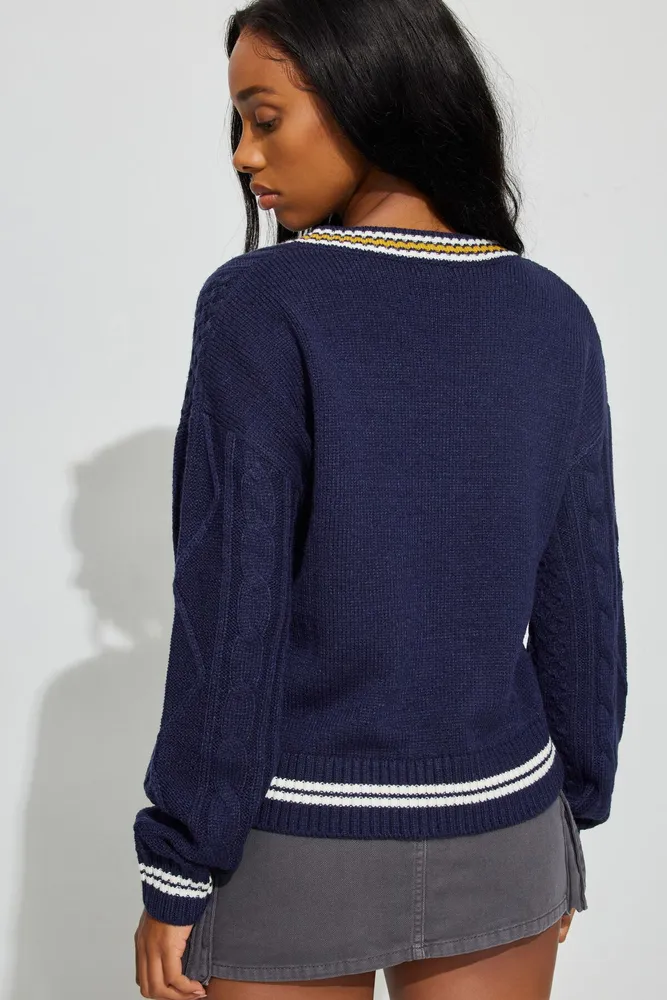 Garage Paige Varsity Boxy Sweater