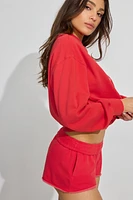 Sweatshirt ample à col rond en SoftTerry