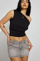 Denim Micro Skort