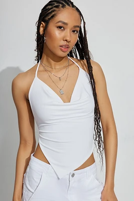 Slinky Cowl Halter Top