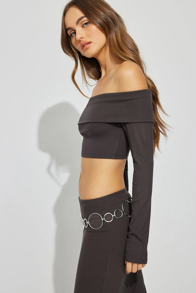Kayla Foldover Off Shoulder Top