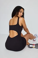 Square Neck Active Skort Mini Dress