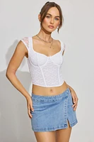 Milan Lace Bustier Top