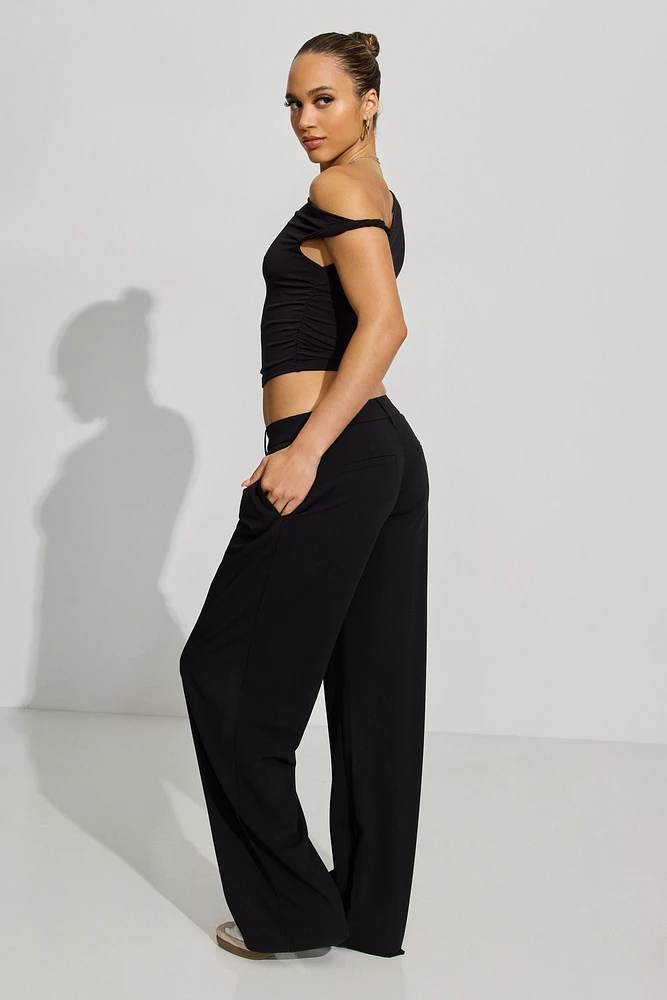 Low Rise Relaxed Trousers